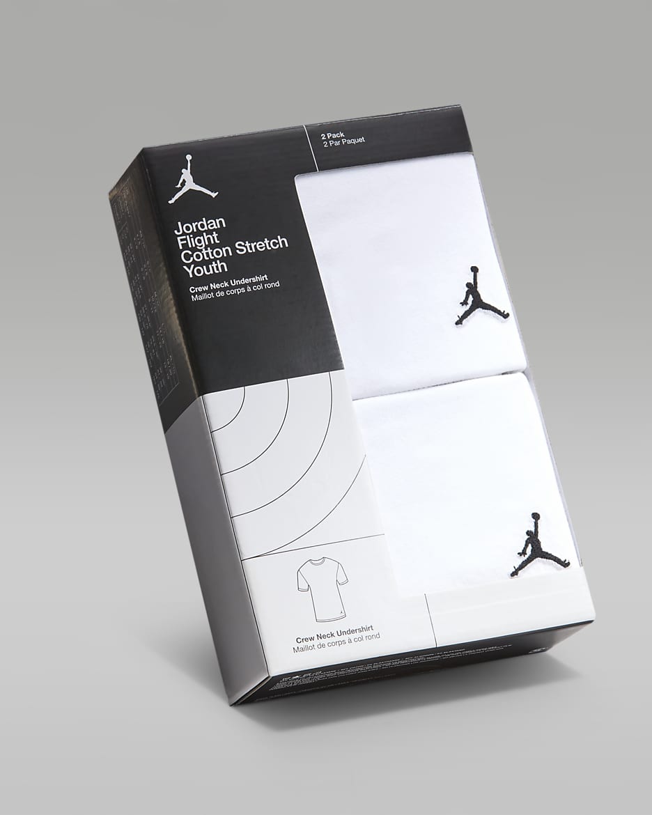 Jordan Flight Base Big Kids T Shirt 2 Pack. Nike